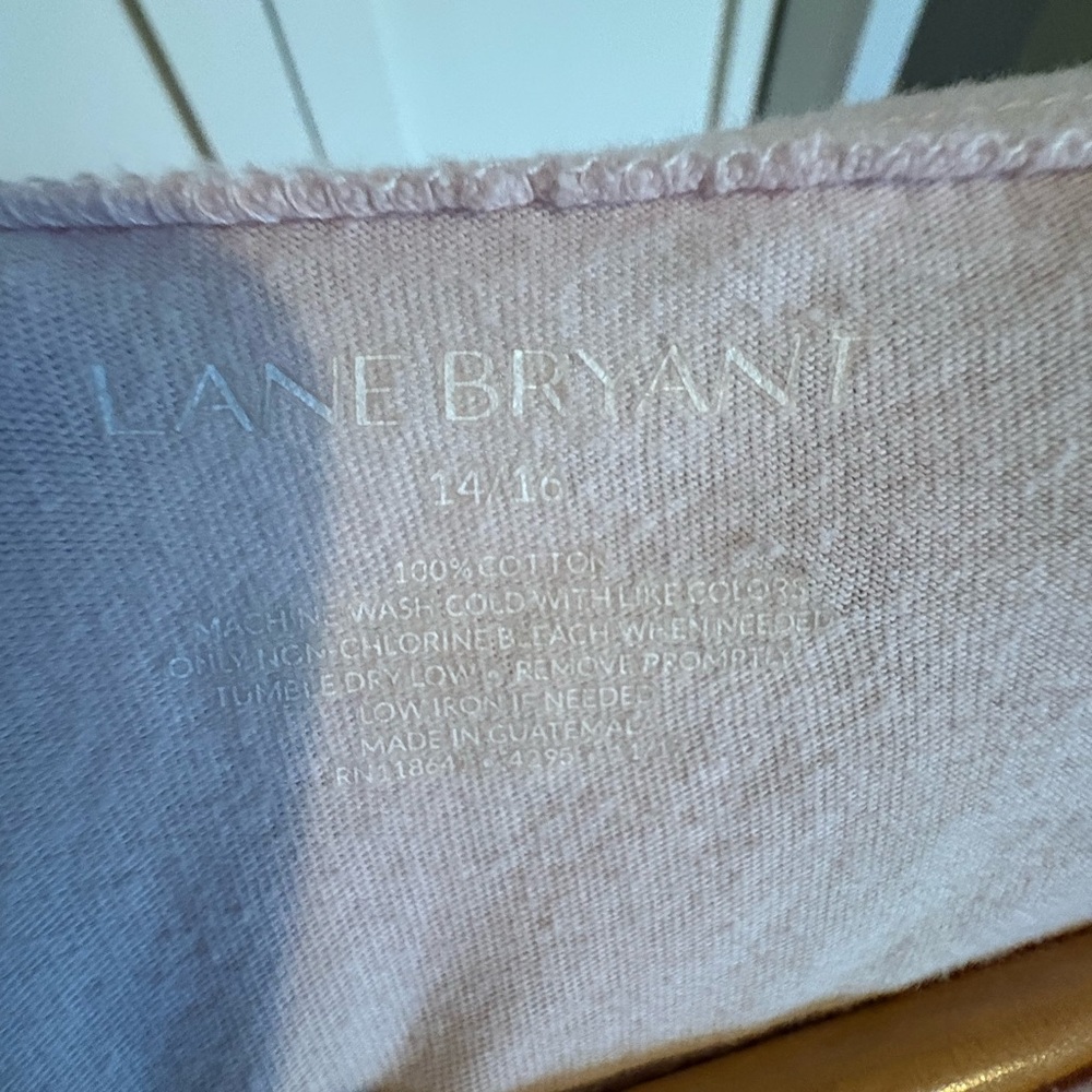 Lane Bryant Light Pink Ruffle Blouse - Picture 5 of 5
